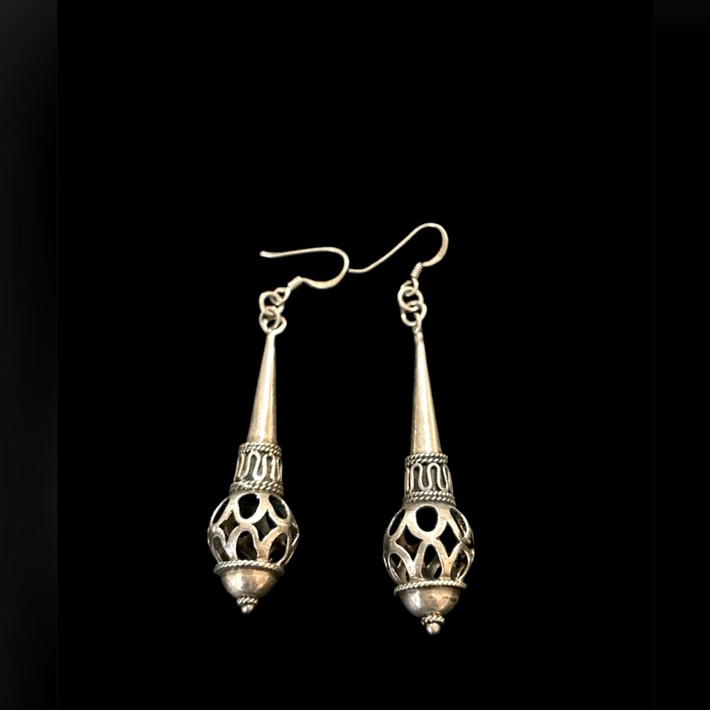 VTG Sterling 925 long dangle earrings